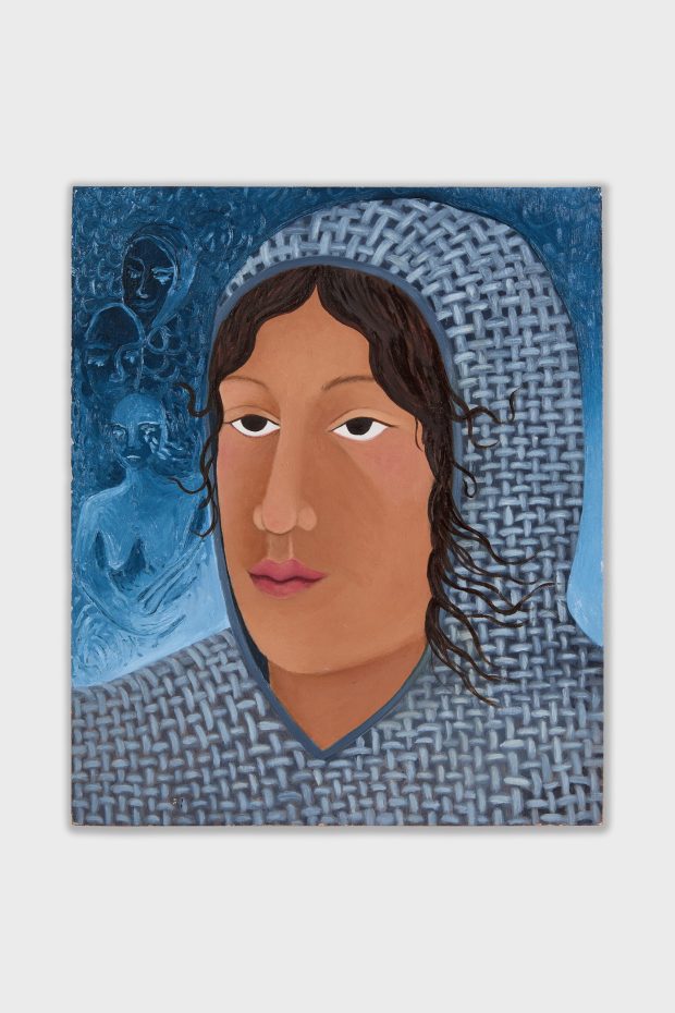 à nos encêtres, huile sur bois, 25 x 30cm, 2023 - Non Fiction